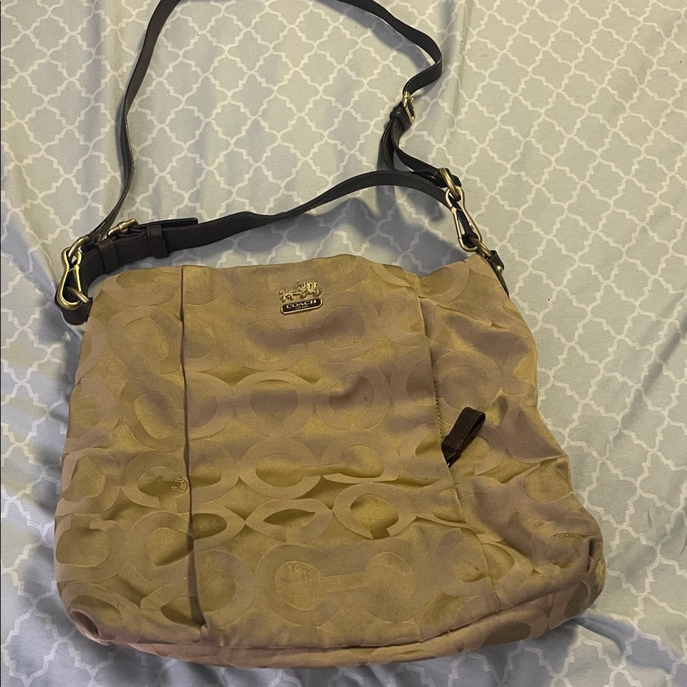 Coach Gold-Tone Shoulder Bag